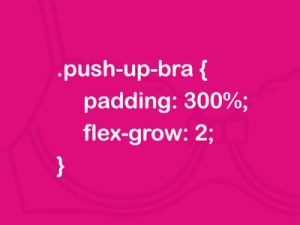Push up bra code pun